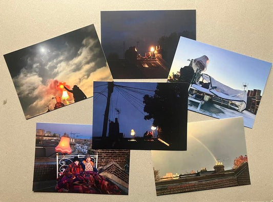 Rooftop views set of 6 postcards