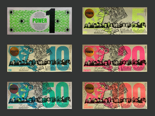 THE 186 SET 1,5,10,20,50,100 (UNFRAMED)