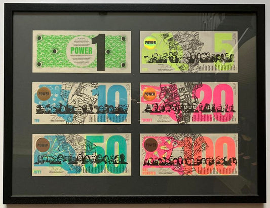 THE 186 FRAMED SET 1,5,10,20,50,100 (UK ONLY)