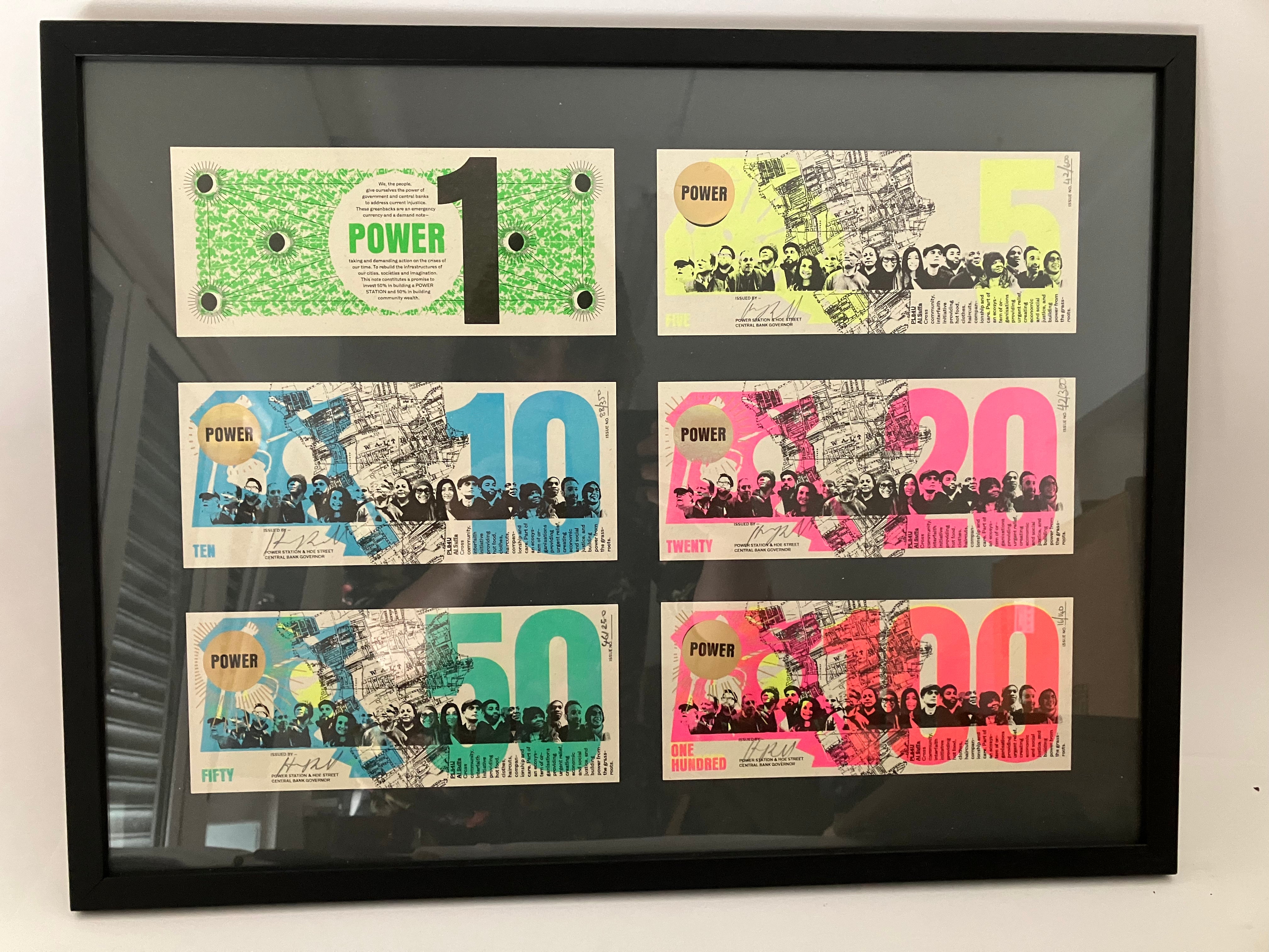 THE 186 FRAMED SET 1,5,10,20,50,100 (UK ONLY)