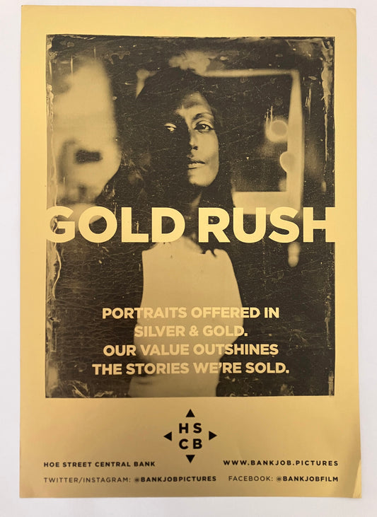 Bank Job Goldrush A3 Gold Poster Print (Farah)